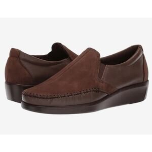SAS Dream Slip On Handcraft Leather Moccasin DREAM Turf Coffee USA Shoes NEW 10W